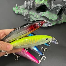 140mm 41g Big Floating Minnow Fishing Lures Laser Artificial Baits Saltwater Long Casting Trolling Wobblers UV Jerkbait Supplies