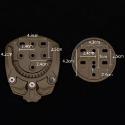 Tactical Holster Adapter 360 Degree Revolve Outdoor Hunting Holster Base Mounting Modular Airsoft Shooting Holster Accessories