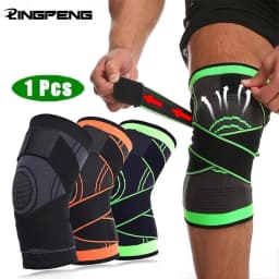 1pc Unisex Knee Support Sleeves, Suitable for Running, Hiking, Outdoor Fitness, Cycling, Breathable Sports Knee Support