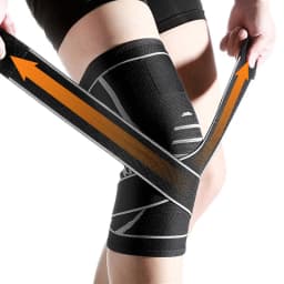 1pc Unisex Knee Support Sleeves, Suitable for Running, Hiking, Outdoor Fitness, Cycling, Breathable Sports Knee Support
