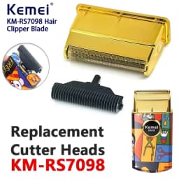 Replacement Blade Set For Kemei KM-RS7098 Hair Clipper Blade Barber Cutter Head For Electric Hair Trimmer Cutting Replacement