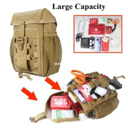 Tactical Pouch CS Dump Drop Pouch Outdooer Utility Pouch Bag Waterproof 1000D Nylon Folding Molle Dump Bag for Outdoor Hiking