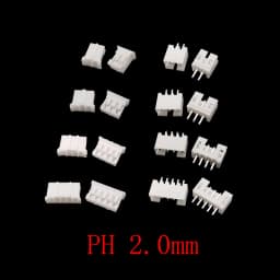 230Pcs/Box JST PH 2.0mm / XH 2.54mm Pitch Terminals Kit 2/3/4/5 Pin Male Female Plug Plastic Housing Header Crimp Wire Connector