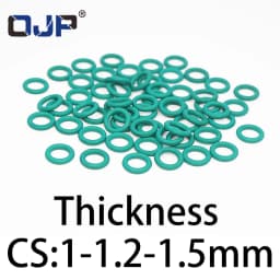 O-Ring Thickness 1/1.2/1.5mm CS Fluororubber FKM Sealing Temperature Resistant Gasket Rubber Ring Complete In Specifications