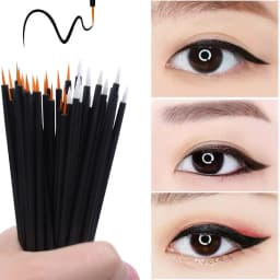 OKAYLASH 50pcs/lot Reusable Gel Liner Nail Art Brushes Painting Pen Disposable Eyeliner Beauty Eyeline Makup Tools
