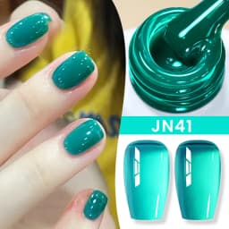 BORN PRETTY Jelly Nude Gel Nail Polish 10ml Light Pink Peach Translucent Color UV Light Cure Gel Varnish Nail Art DIY at Home