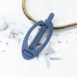 Elegant French Oval Hair Clip Ponytail Fix Artifact Vintage Hairpin Women Back Head Frosted Hairpin Hair Styling Grab Claw Clip