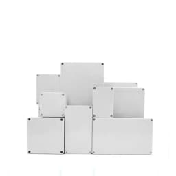 Black and white outdoor waterproof box Plastic box Electronic engineering box instrument waterproof junction box shell