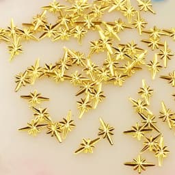 1000PCs Gold Silver Cross Star Rivet Thin 3D Metal Japan Korea Nail Art Decoration DIY Nail Manicure Accessory Patch Charm