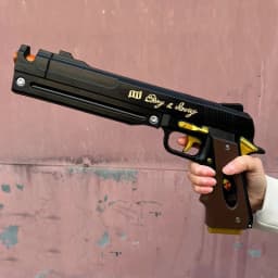 PU Dante Pistol Gun Ebony Ivory Weapon Anime Devil May Cry 4 Cosplay Prop DMC Gun Real Size Japanese Katana Samurai Sabre Toy