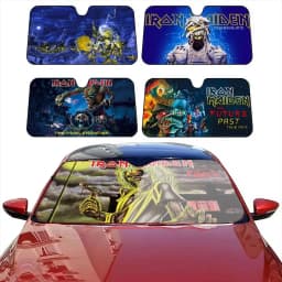 M-Maidenns I-Ironns Car Sunshade Curtains Solar Protection Windshield Sunshade Sun Shade Auto Sun Visor Car Covers