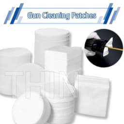 500pcs Round Tactical Gun Cleaning Patches 2" Lint-Free Square Cloth for Rifle Pistol 9mm .38 Cal Hunting Shooting Maintenance