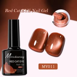 7.5ml Red Ruby Cat Eye Magnetic Gel Nail Polish For Nails Toes DIY Sparking Glass Varnis Semi Permanent Soak Off UV LED Gel