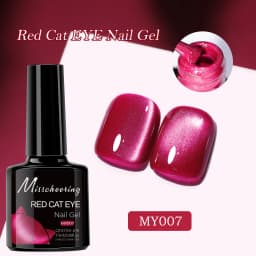 7.5ml Red Ruby Cat Eye Magnetic Gel Nail Polish For Nails Toes DIY Sparking Glass Varnis Semi Permanent Soak Off UV LED Gel