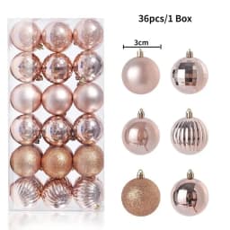 24Pcs 3cm Christmas Balls Christmas Tree Decoration Xmas Hanging Tree Pendants Home Party Christmas Tree Decor New Year Gifts