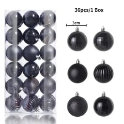 24Pcs 3cm Christmas Balls Christmas Tree Decoration Xmas Hanging Tree Pendants Home Party Christmas Tree Decor New Year Gifts