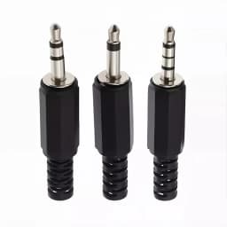5Pcs 3.5mm Mono Stereo Plug For Microphone Headphone Connector, 2-Pole/3-Pole/4-Pole Audio Adapter