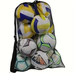 1pc Large Capacity Football Basketball Drawstring Ball Bag Ball Storage Bag Sports Equipment Organiser Bag Shoulder Easy Carry