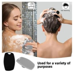 1-2PCS Soft Silicone Exfoliating Brush Cleanser Manual Body Cleansing Scrubber Shower Gentle Massage Bath Brush For Men
