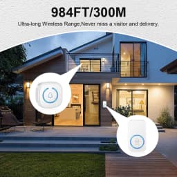 EZHEN Smart Wireless Doorbell Welcome Door Bell 60 song Ringtones Differentiated Doorbell Mute Home Office Call Bell US EU Plug
