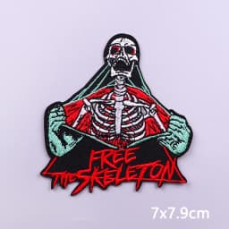Punk Series Patch Iron On Patches For Clothing Thermoadhesive Patches On Clothes Horror Eyes Embroidery Patch DIY Sewing Patch