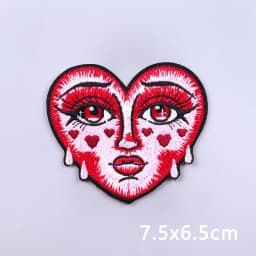 Punk Series Patch Iron On Patches For Clothing Thermoadhesive Patches On Clothes Horror Eyes Embroidery Patch DIY Sewing Patch