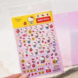 1PCS Sanrio Cute Hello Kitty 5D Embossed Nail Art Stickers New Anime Character Nail Art Decoration Kurome Melody Nail Stickers