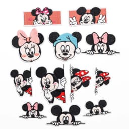 Cartoon Minnie Mickey Mouse Patches DIY Sew Fabric Iron on Patch Diy Decor Clothes Jeans Cartoon Embroidered T shirt Applique