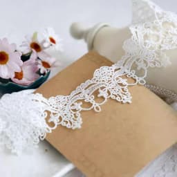 1Yard High Quality Lace Accessories Water Soluble Embroidery Ribbon Sewing Supplies DIY Clothing Sewing Lace 5cm Wide