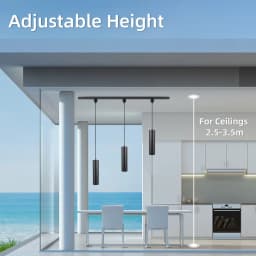 LED Track Pendant Light Hanging Decoration Ceiling Lighting Fixture Suitable for Living Rooms Dining Rooms Kitchen Pendant Light