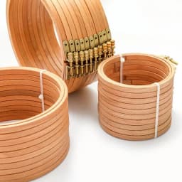 4-12inches Beech Round Wooden Embroidery Hoops Frame Set Cross Stitch Embroidery Hoop Rings Home Sewing Craft Tool