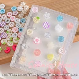 40Pcs Mixed Color Handmade Resin Round 2/4-hole Button for Sewing Clothes Accessories Crafts Scrapbooking DIY Apparel Supplie