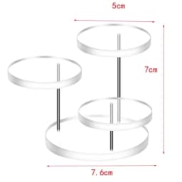 3/12 Tray Cupcake Stand Acrylic Cake Display Stand Jewelry Cake Transparent Dessert Rack Wedding Birthday Party Decoration Tools