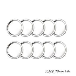 10/20PCS Canning Lids Regular/Wide Mouth Mason Jar Lids Split-type Wide Mouth Tinplate Storage Bands Jar Caps Mason Jar Lid
