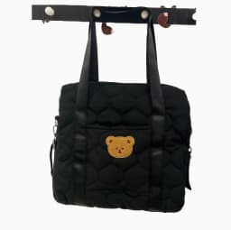 Large Capacity Portable Shoulder Crossbody Bag - Black Parent Bag for Going Out Storage