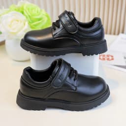 Boys Leather Party Shoes 2026 New Autumn Toddler School Uniform Shoes for Kids Soft Sole Chic Classic Wedding UK Casual Flats