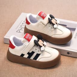 2026 Children's New Casual Shoes Girls Fashion Sneakers Cute Cartoon Boys Sport Shoes Anti-slip Soft Sole Kids Board Shoes