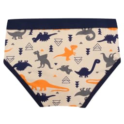 5-Pack Boys Cotton Underwear Dinosaur Construction Vehicle Space Print Soft Stretch Briefs for Kids