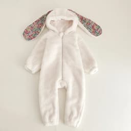 Warm Fleece Baby Rabbit Romper for Autumn Spring Newborn Hooded Pajamas Jumpsuits Toddler Plush Homewear Clothes