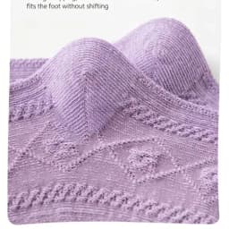 Girls Cotton Socks Spring Ruffle Socks Floral Purple Bowknot Socks 5 Pairs Mid Calf Socks 1-12Y Children's Cotton Socks