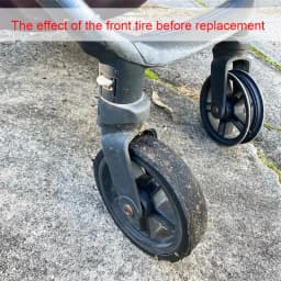 Buggy Tire For Uppababy Alta Cruz V1 Pushchair Front or Back Wheel PU Tubeless Tyre Cover Replacement Baby Stroller Accessories
