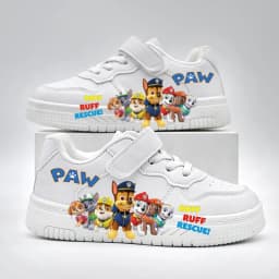 Kids New Paw Patrol Cartoon Casual Shoes Children's New Cute White Sport Shoes Boys Girls Anti-slip Outdoor Breathable Sneakers