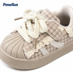 Korean Style Sport Shoes For Children Ergonomics Anti-slippery Kid's Sneakers Trend Fashion Boy's Girl's Running Footwear