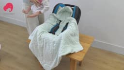 Infant Car Seat Blanket With Windproof Hooded 90*90Cm Double Sides Usable Autumn Winter Warm For Boys Girls Baby Blanket