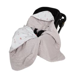 Infant Car Seat Blanket With Windproof Hooded 90*90Cm Double Sides Usable Autumn Winter Warm For Boys Girls Baby Blanket
