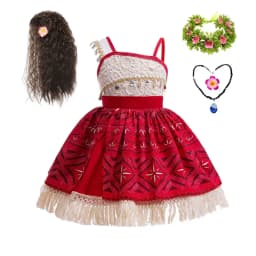 Girls Moana 2 Princess Costume Kids Vaiana Ocean Adventure Dress Children Halloween Carnival Party Fancy Outfit Cosplay Clothes