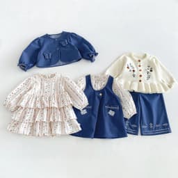 MILANCEL Kids Dress Autumn 1-6T Sweet Floral Dress for Girls Loose Children's Clothing Korean Version Girls Princess Dress