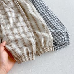 2026 New Summer Baby Pants Plaid Striped Child's Clothing Thin Trousers for Kids Beathable Kid's Pants for 0-3Y