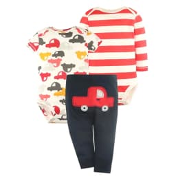 Baby Clothing Set for Newborns 100% Cotton Long + Short Sleeve Bodysuit +PP Harem Pants 3Pcs Bebe Jumpsuit Set Infant Outfit