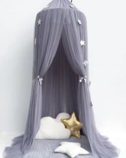 Mosquito Net Hanging Tent Star Decoration Baby Bed Crib Canopy Tulle Curtains for Bedroom Play House Tent for Children Kids Room